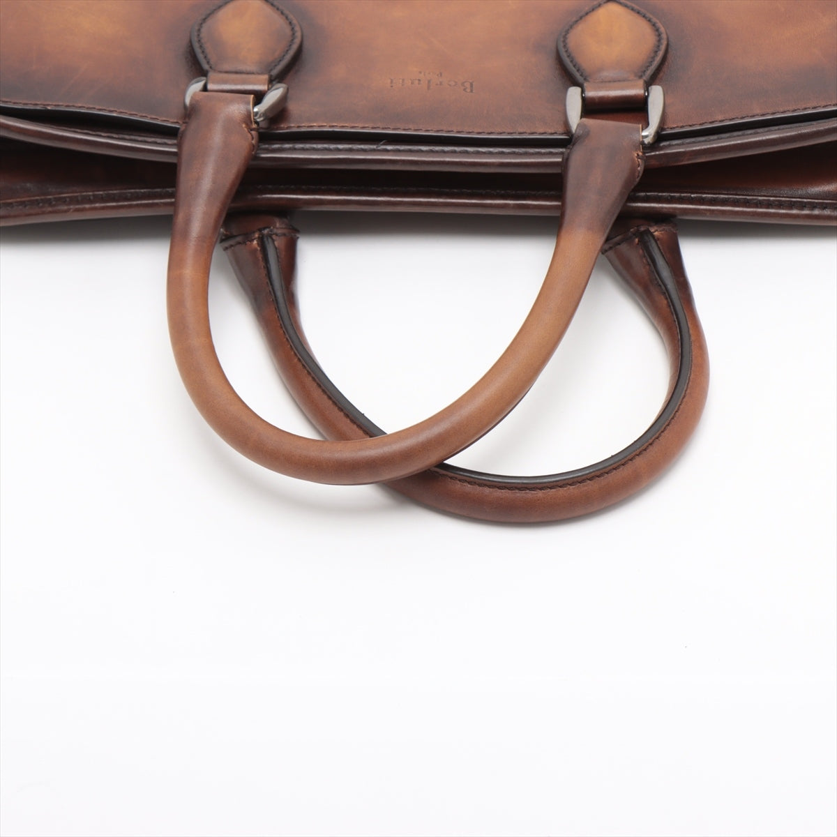 Berluti Un Jour Leather Business bag Brown