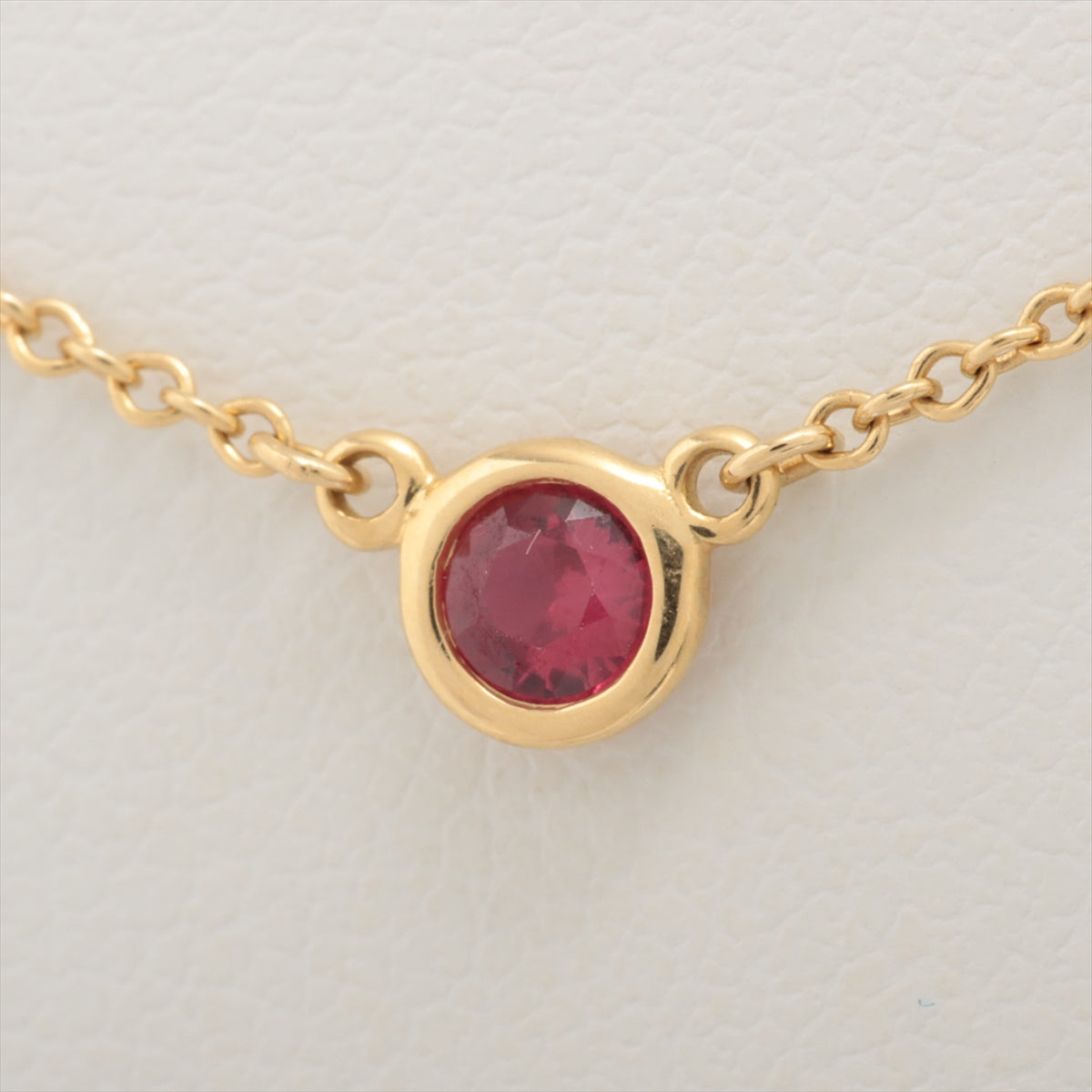 Tiffany Kolor By the Yard Ruby Necklace 750(YG) 1.9g Diameter approx. 4.11 mm