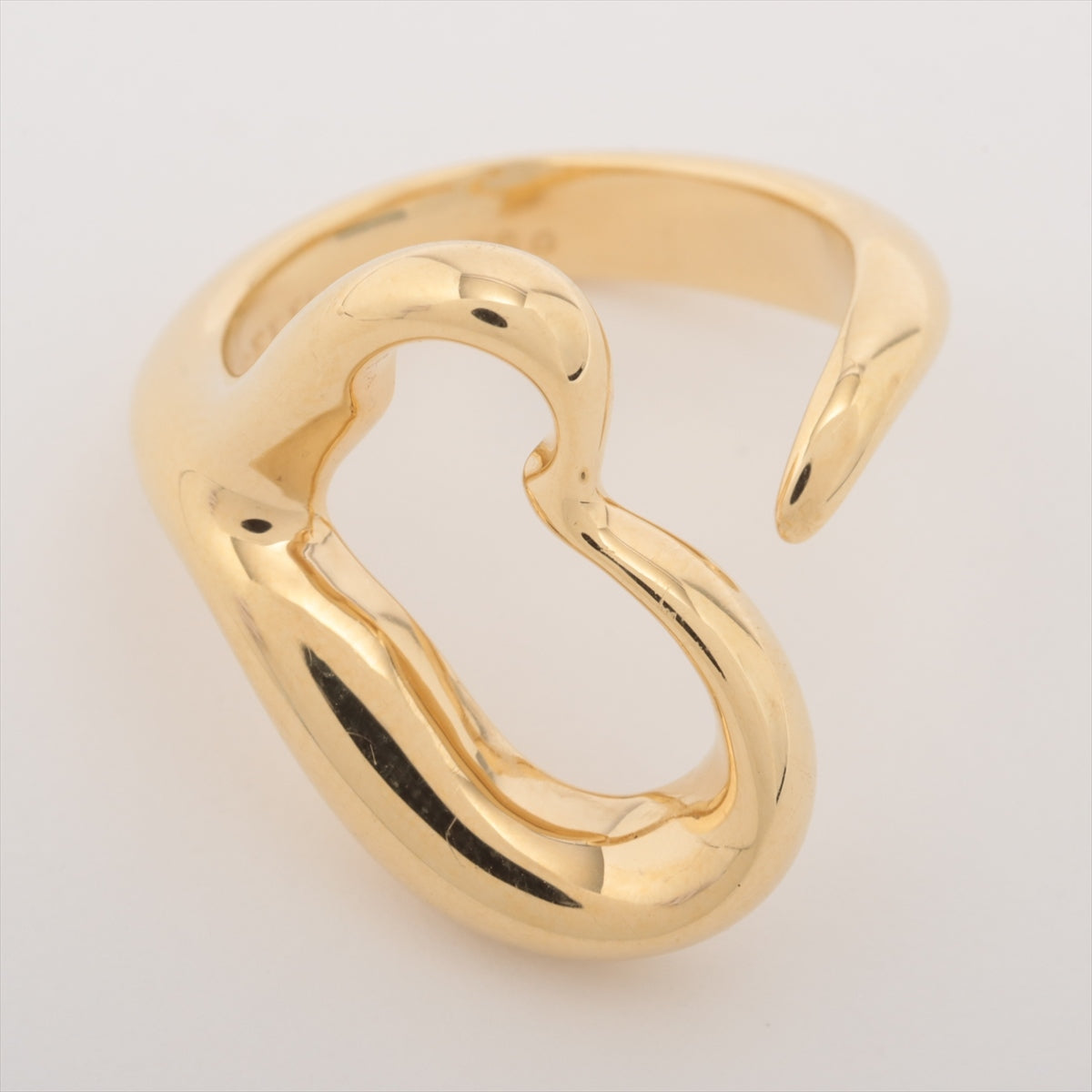 Tiffany Open Heart rings 750(YG) 8.8g