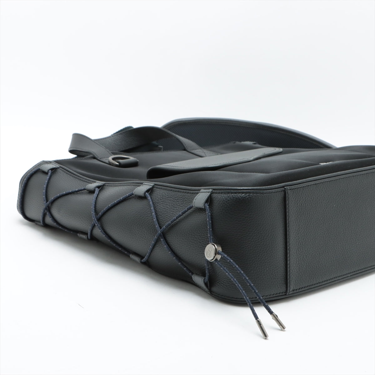 Dior x Sakai Saddle Nylon & leather Shoulder bag Black   open papers