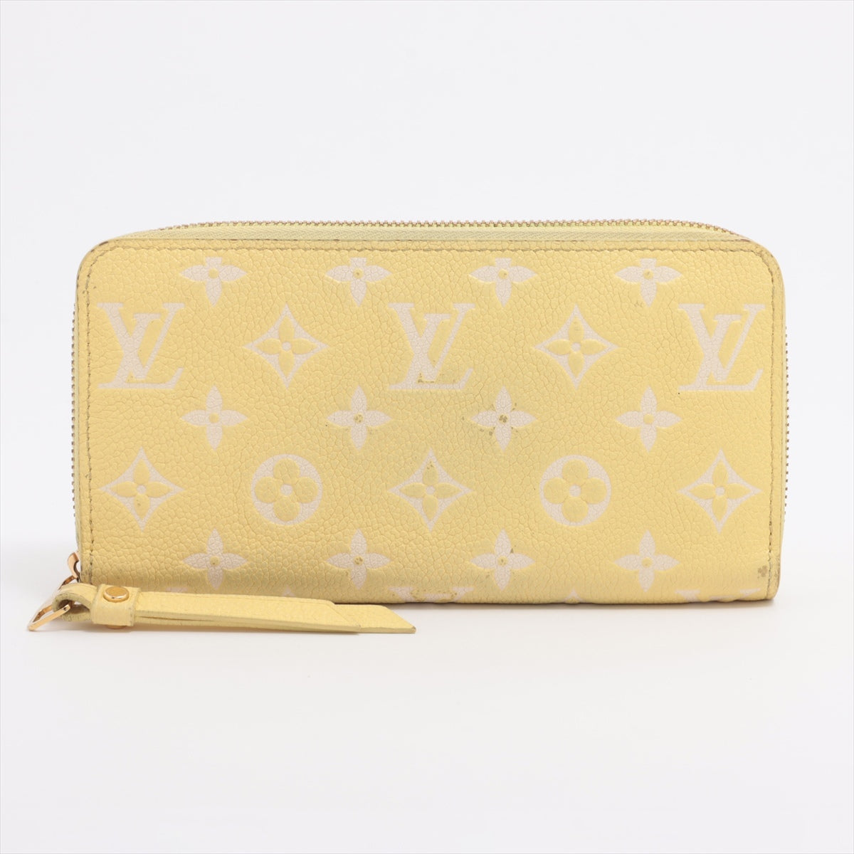 Louis Vuitton monogram empreinte Zippy Wallet M81427 Yellow Long Wallet