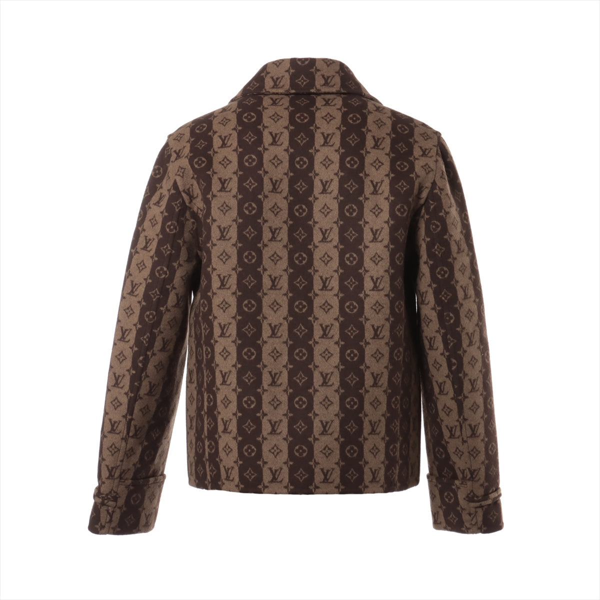 Louis Vuitton x NIGO 22SS Wool Jacket 48 Men's Brown  RM221M Monogram Trunk Stripe Cropped