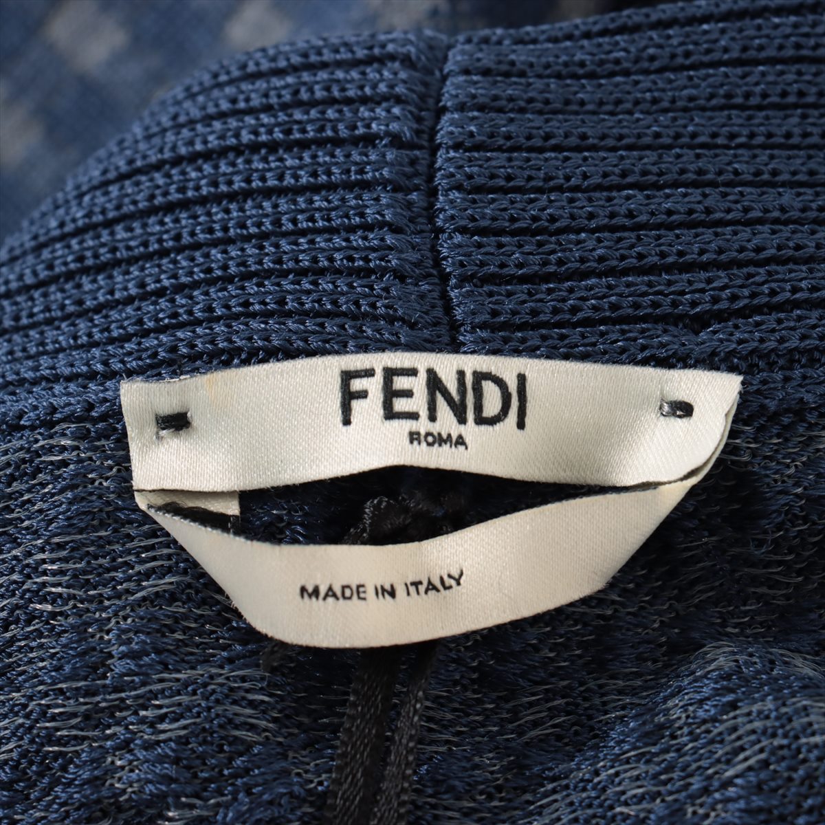 Fendi 20 years Silk x nylon Cardigan 40 Ladies' Blue  FZC837