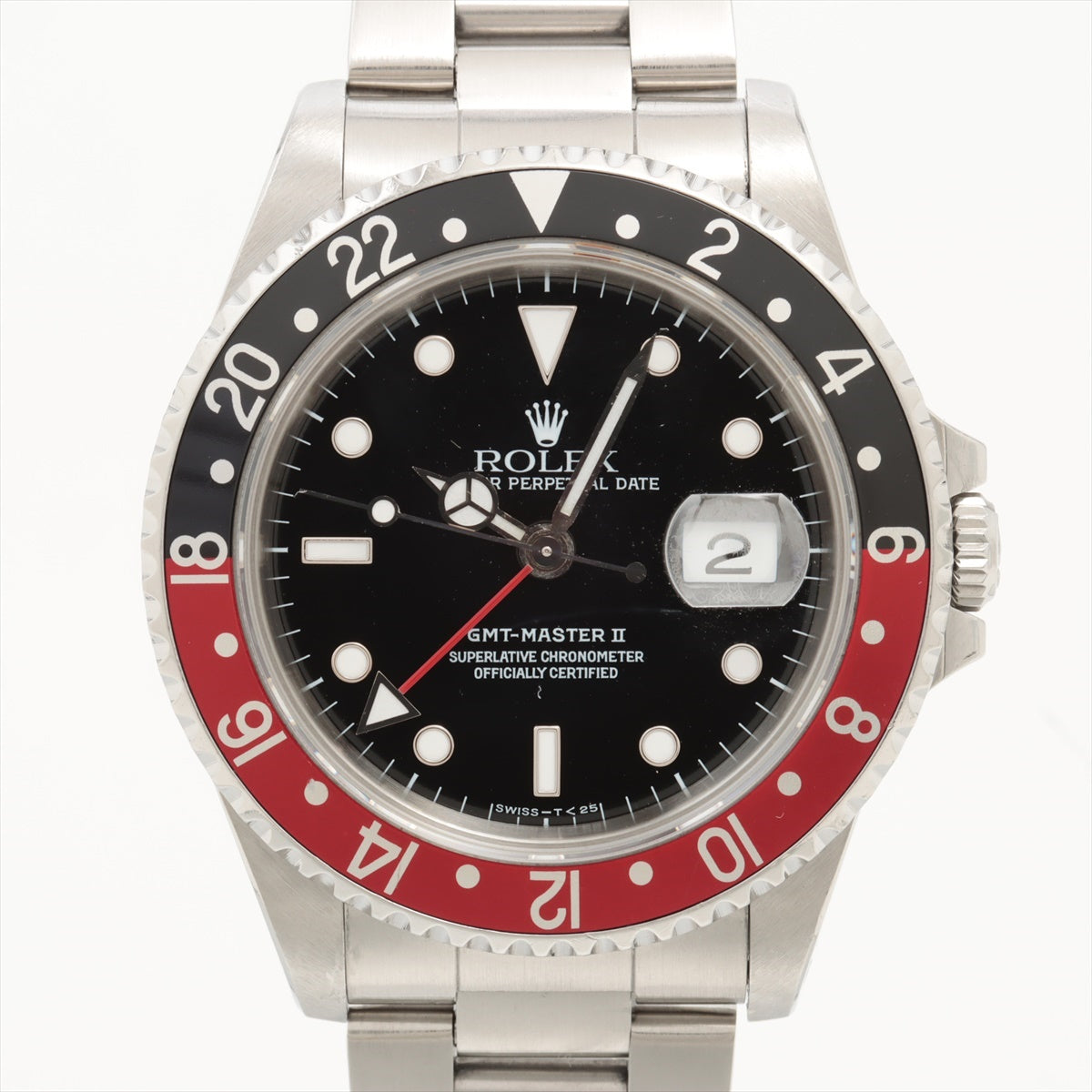 Rolex GMT Master Ⅱ 16710 SS AT Black-Face Extra Link 1