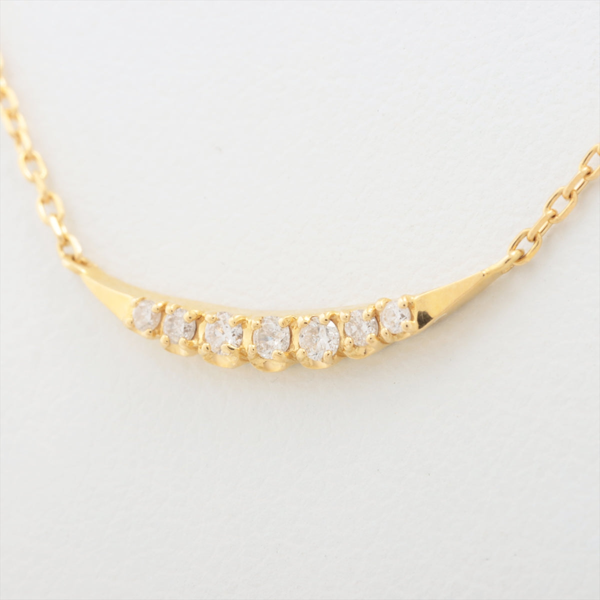 aget diamond Necklace K18(YG) 1.8g 0.07