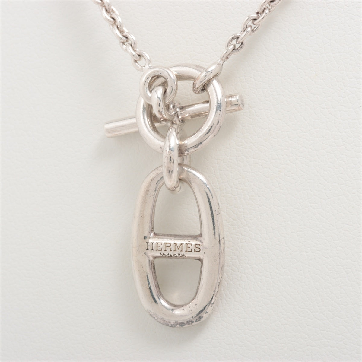 Hermès Chaîne d'Ancre Amulet Necklace 925 9.6g Silver