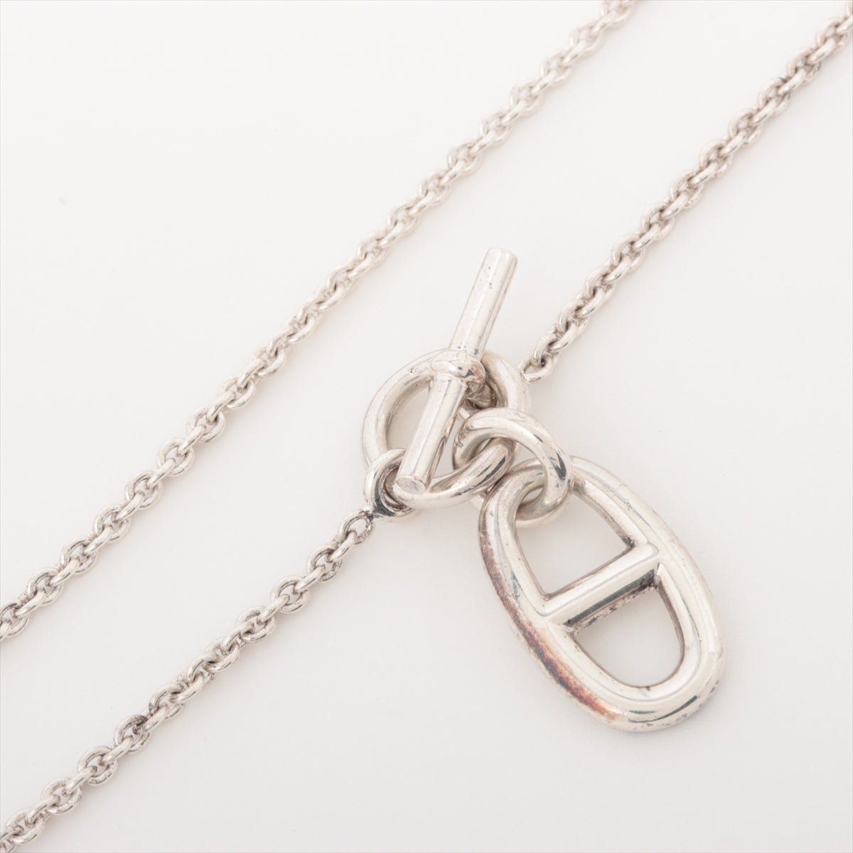 Hermès Chaîne d'Ancre Amulet Necklace 925 9.6g Silver
