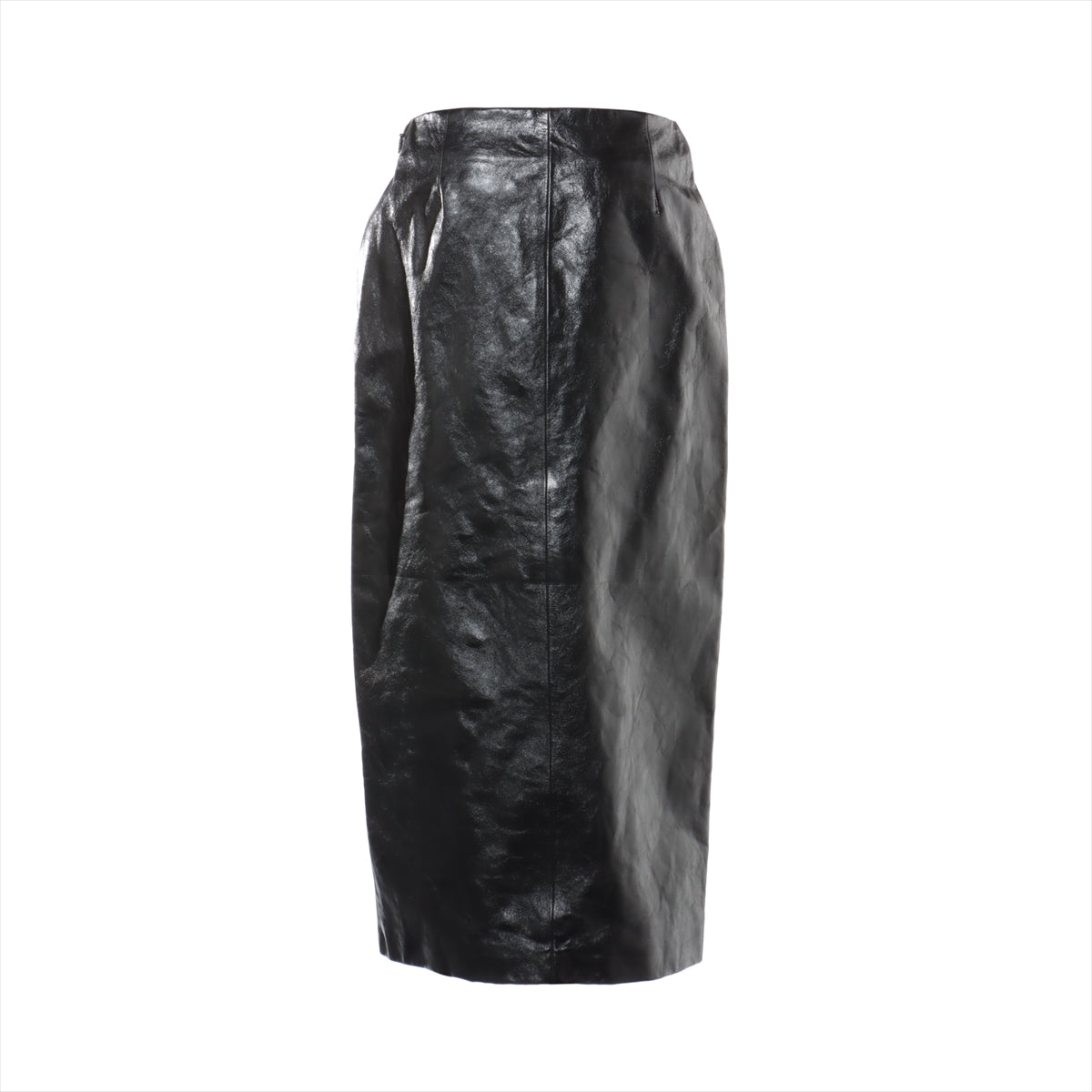 Gucci Lambskin Skirt 40 Ladies' Black  616199