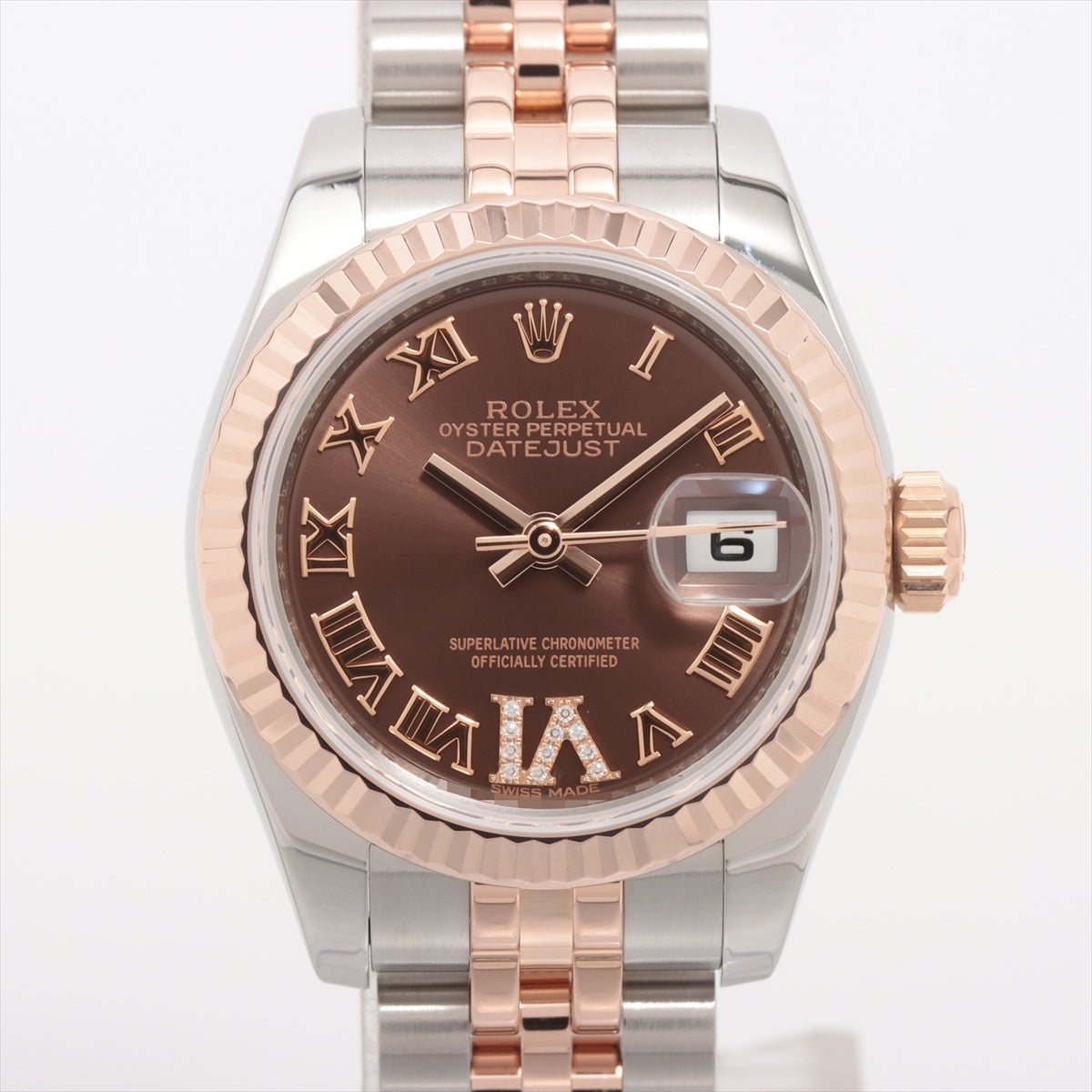 Rolex Datejust 179171 SS×PG AT Chocolate-Face Extra Link 2