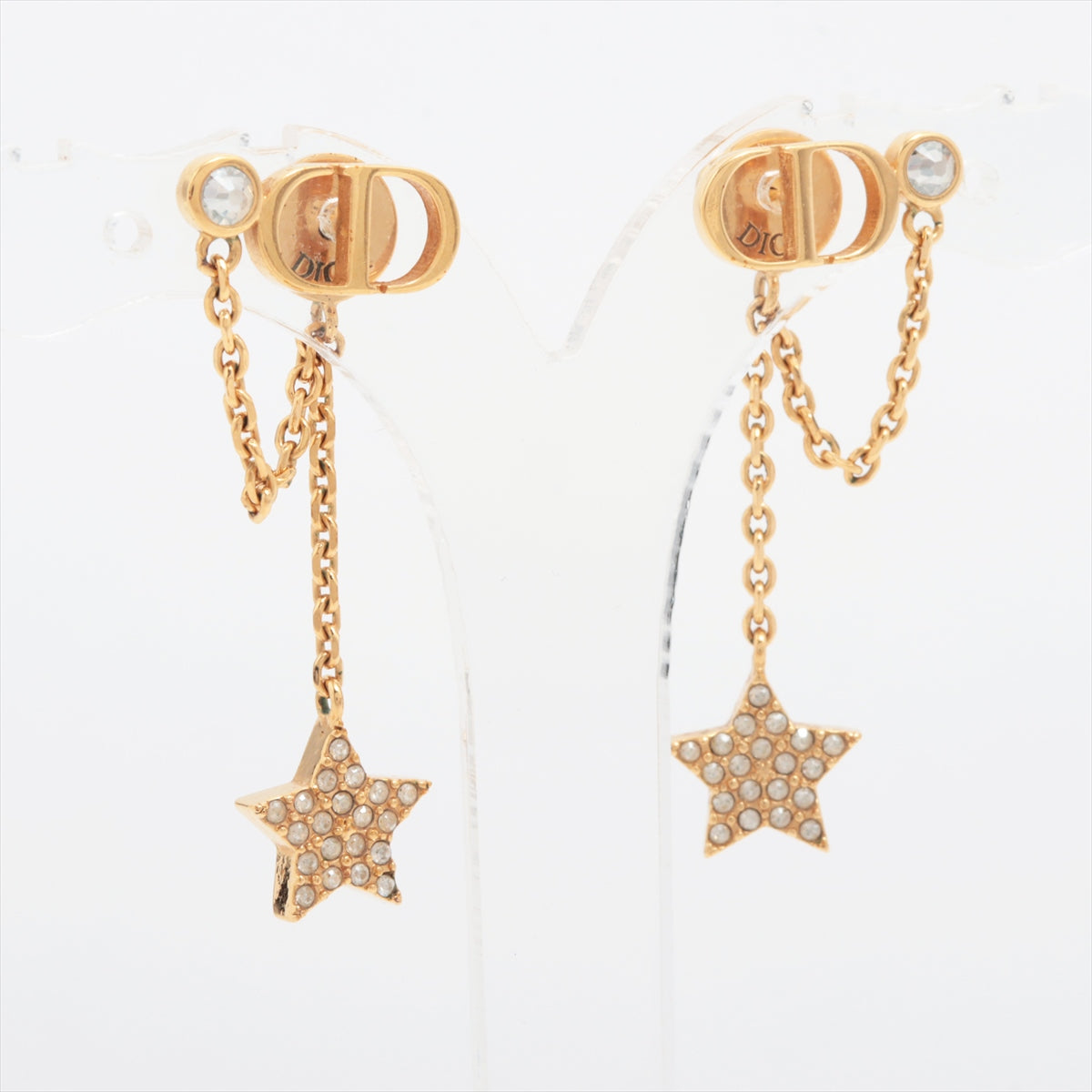 DIOR Petit CD Petit CD Piercing jewelry (for both ears) GP×inestone Gold