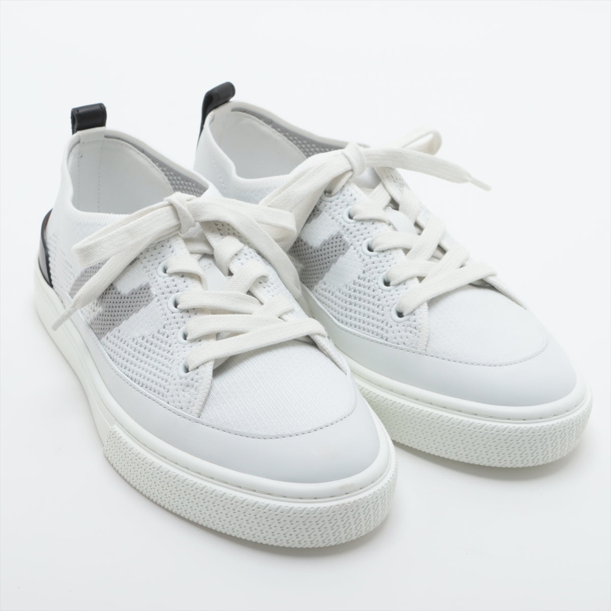 Hermès Leather x fabric Sneakers 36.5 Ladies' Black × White deep Is there a replacement string