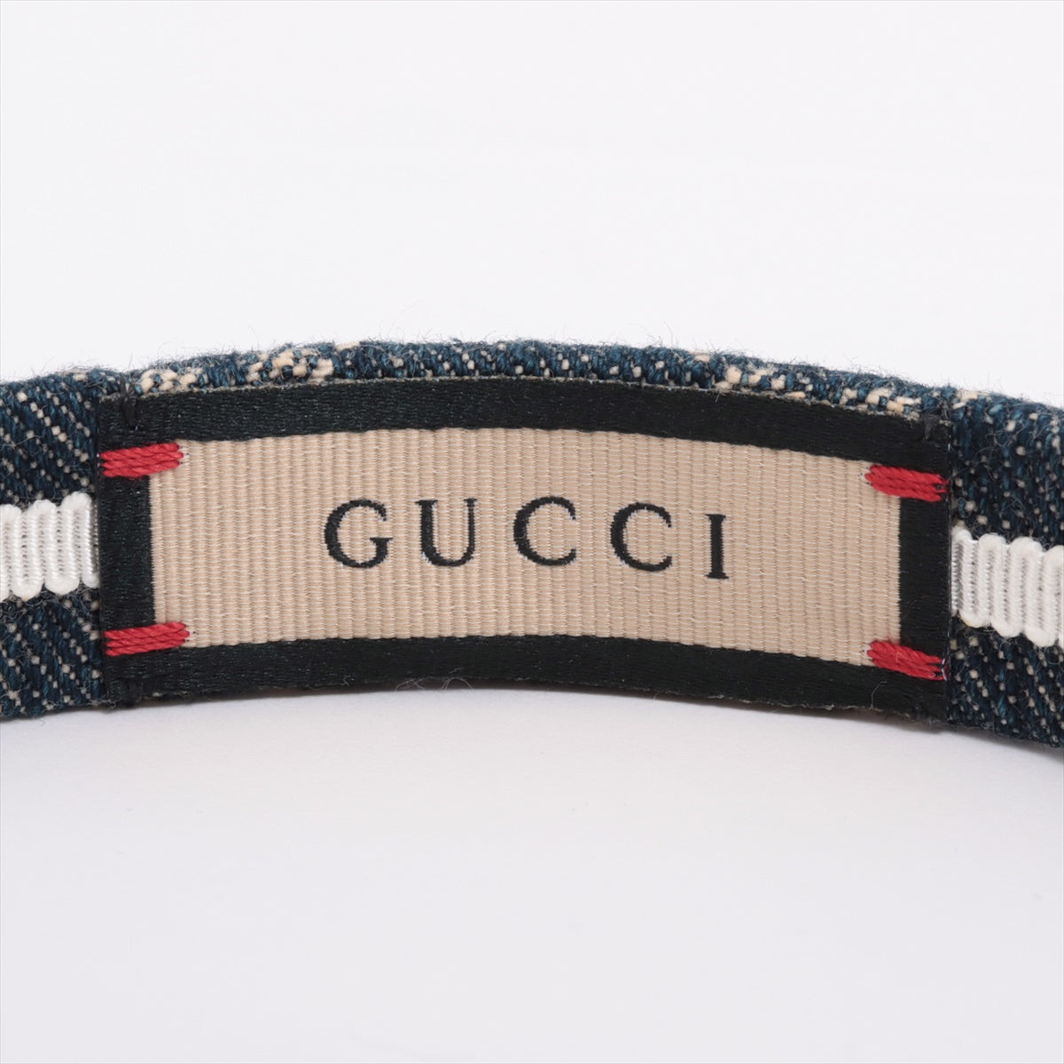 Gucci Eco Wash de Denim Hairband Headband Denim Blue