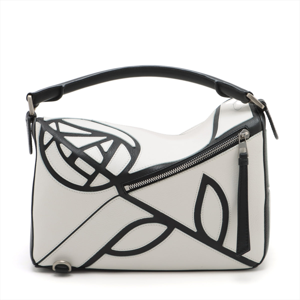 Loewe Puzzle Bag Leather 2way handbag Black × White