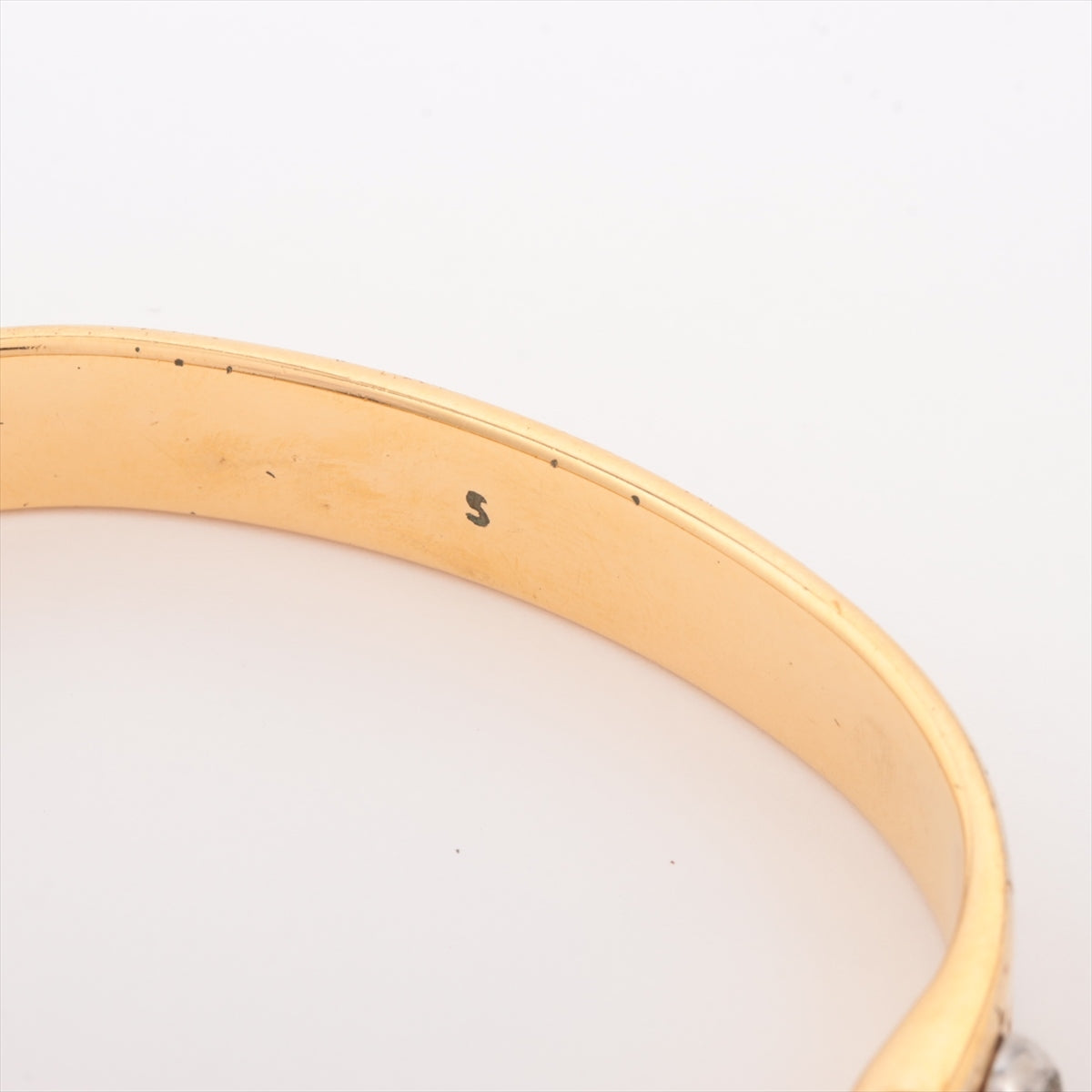 Louis Vuitton M00251 cuff Nano Glam LE0117 Bangle GP Gold Scratched Peeling off Losing luster Yes