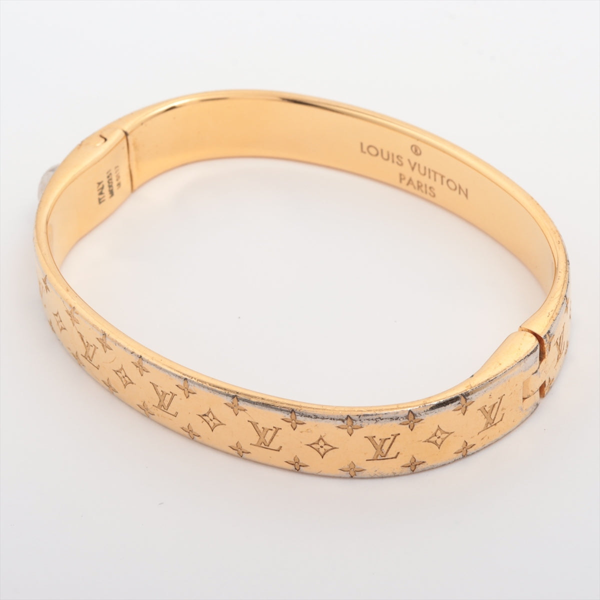 Louis Vuitton M00251 cuff Nano Glam LE0117 Bangle GP Gold Scratched Peeling off Losing luster Yes