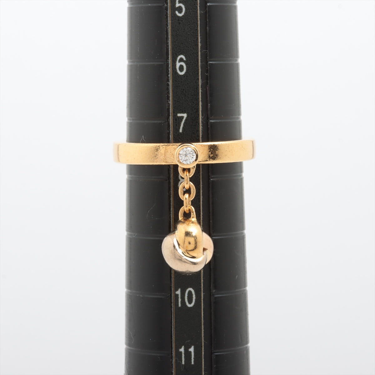 Cartier Baby Trinity Ball diamond rings 750(YG×PG×WG) 5.2g 48