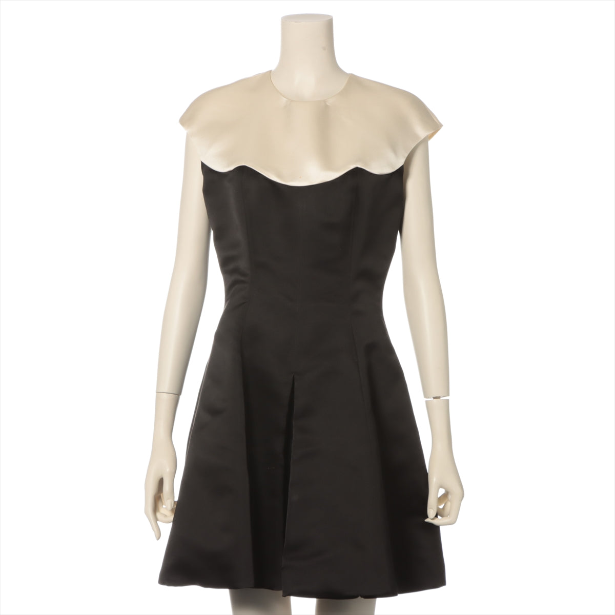 Christian Dior Silk Dress I40 Ladies' Black × White  6E21676D1612