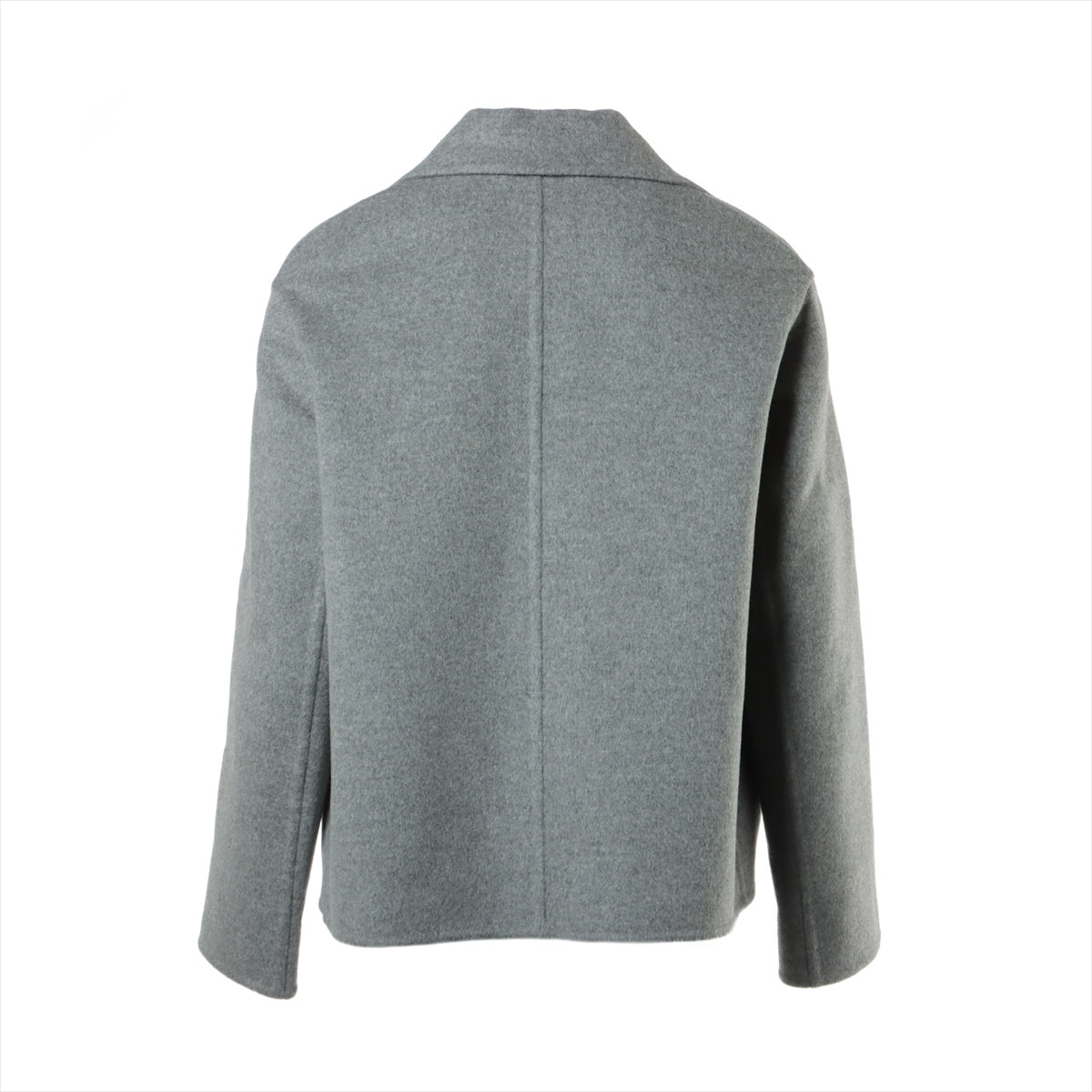 Hermès 20AW Cashmere Short coat 34 Ladies' Grey  07-7104