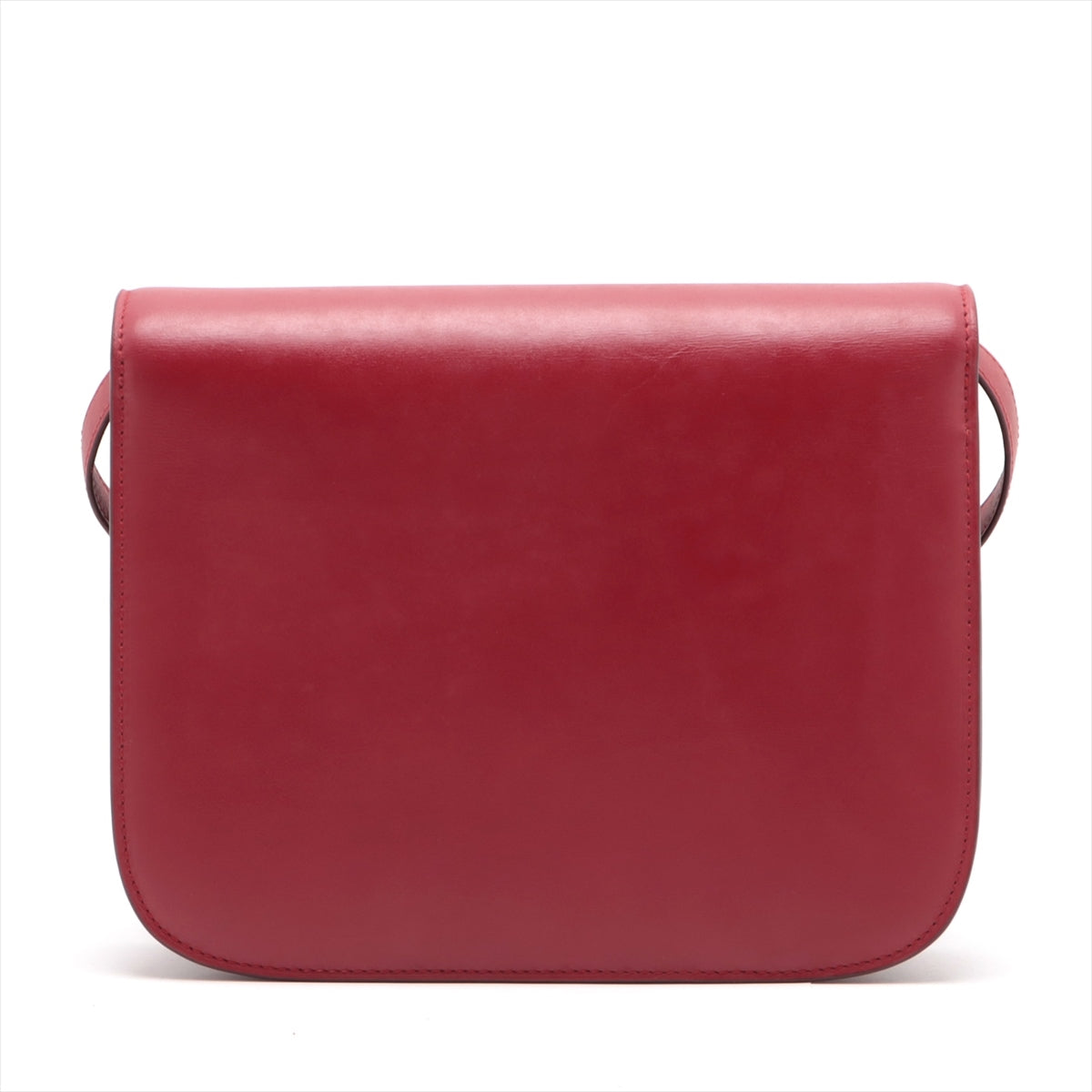 CELINE Classic Box Leather Shoulder bag Red