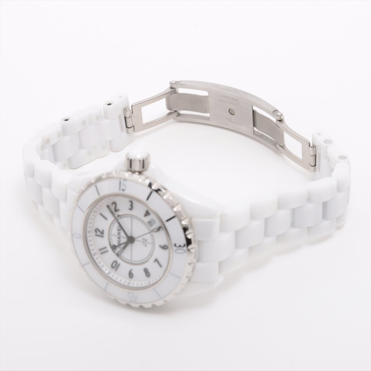 Chanel J12 H0968 SS×CE QZ White-Face Extra Link 2