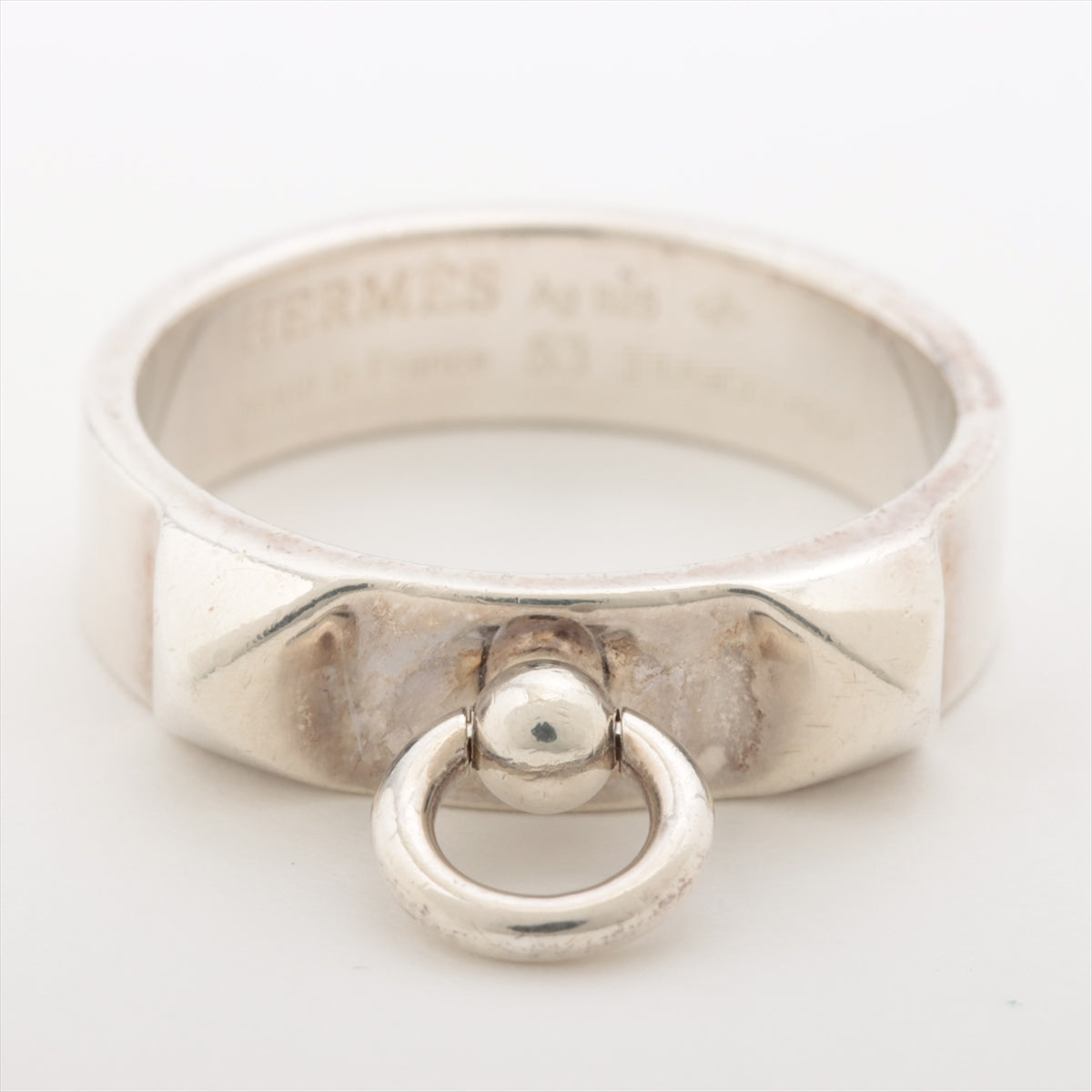 Hermès Collier de Chien rings 53 925 4.8g Silver