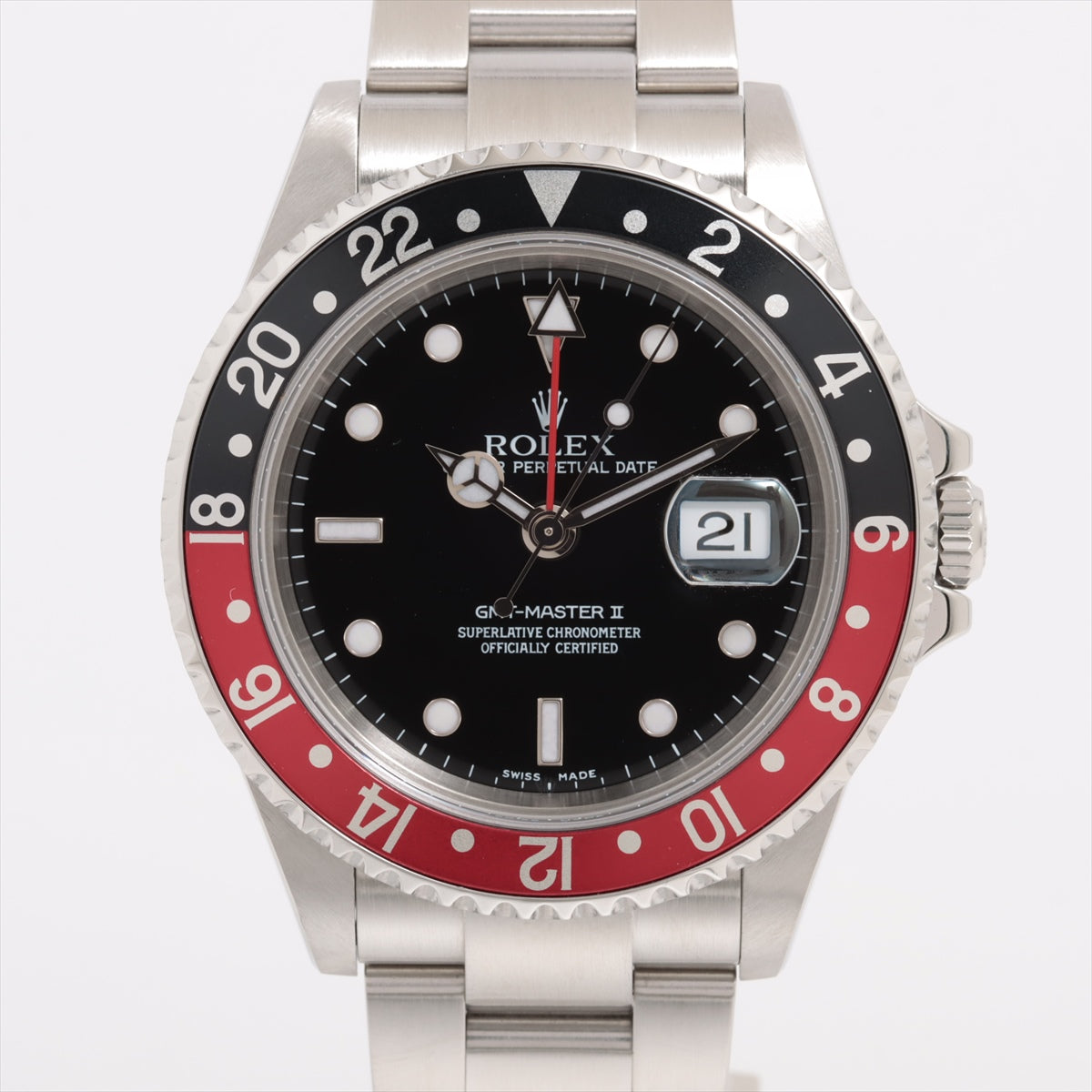 Rolex GMT Master II 16710LN SS AT Black-Face  With replacement bezel