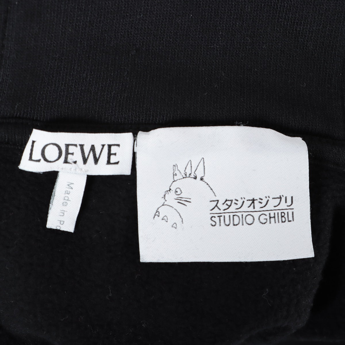 Loewe x Studio Ghibli Anagram 22SS Cotton Parker XS Men's Black  S928Y25J02 Spirited Away