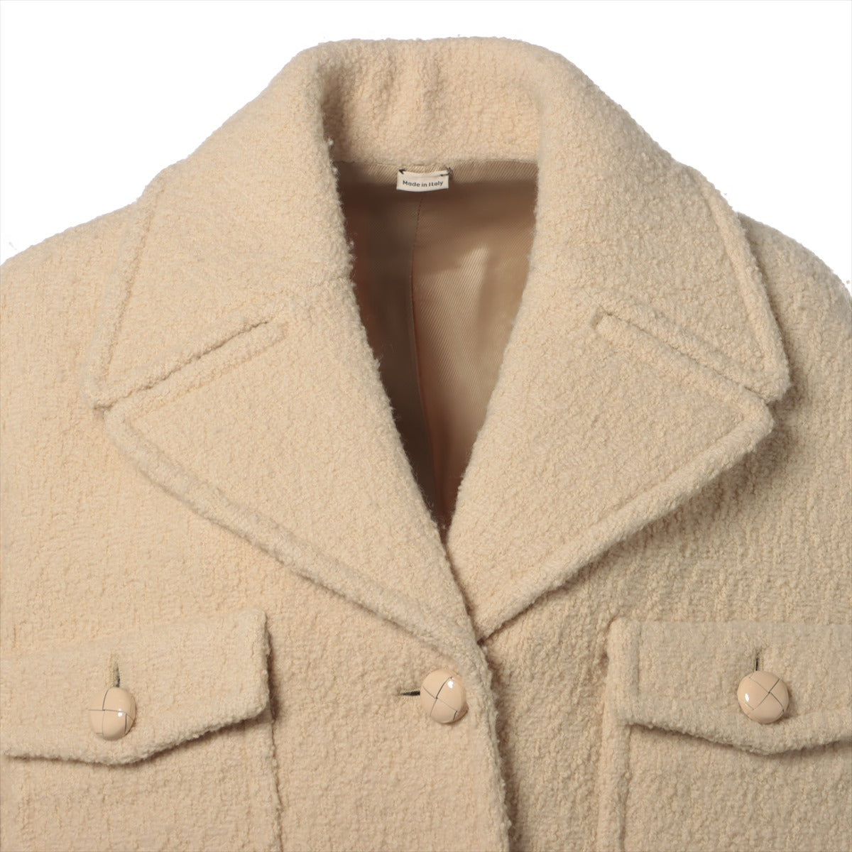 Gucci Wool Short coat 38 Ladies' Beige  674337