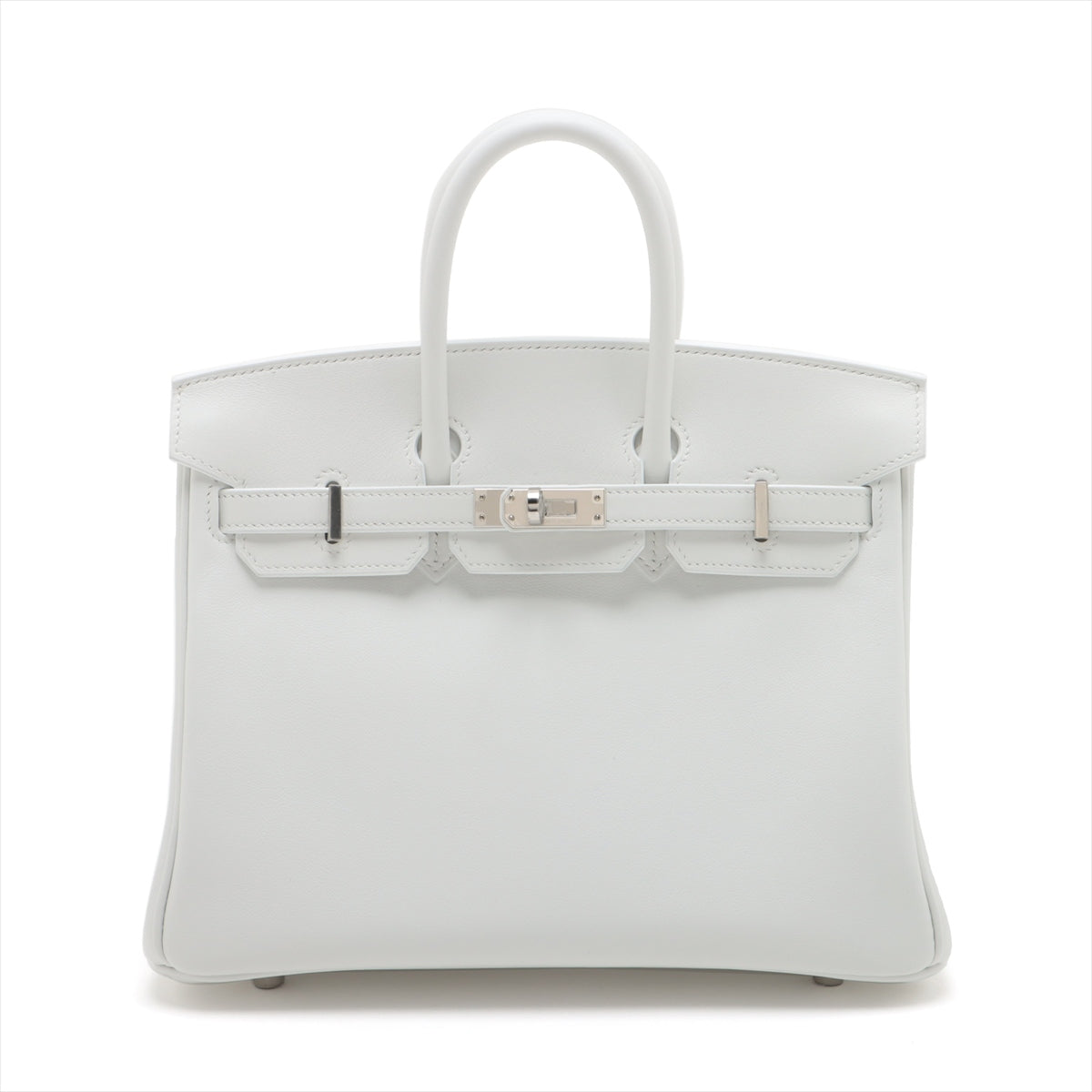 Hermès Birkin 25 Swift NEW WHITE Silver Metal fittings B: 2023