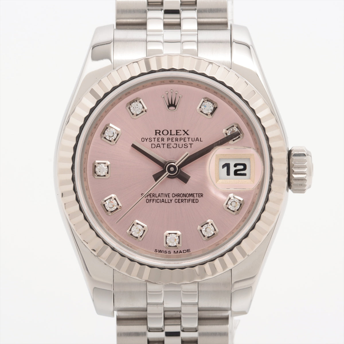 Rolex Datejust 179174G SS×WG AT Pink-Face