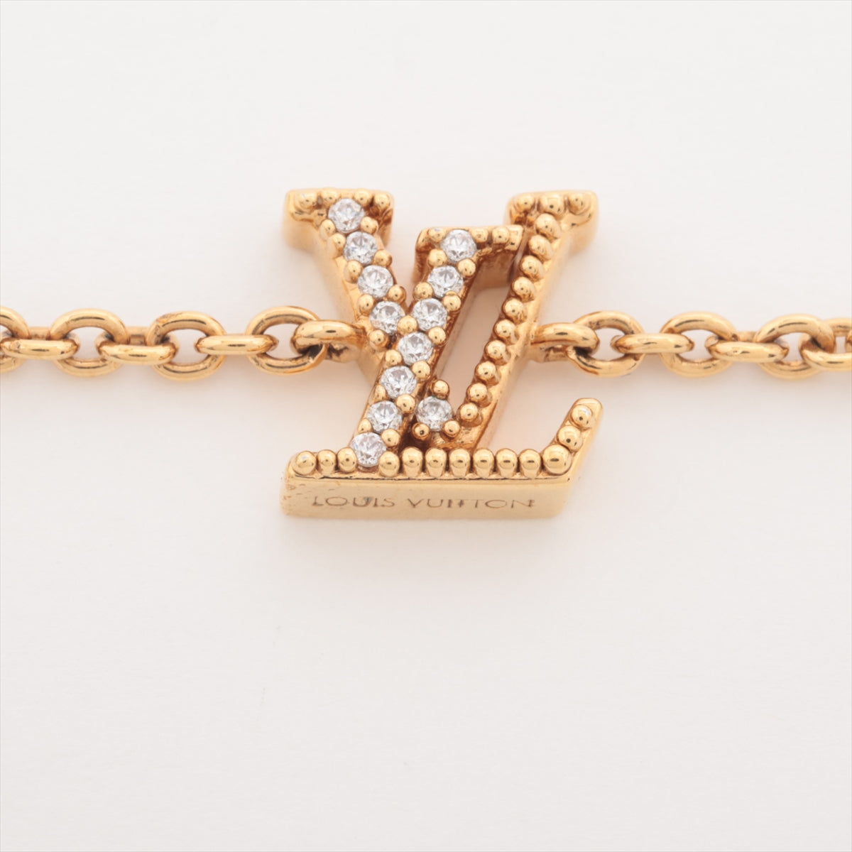 Louis Vuitton M00587 Brasserie LV Iconic TE1292 Bracelet GP×inestone Gold