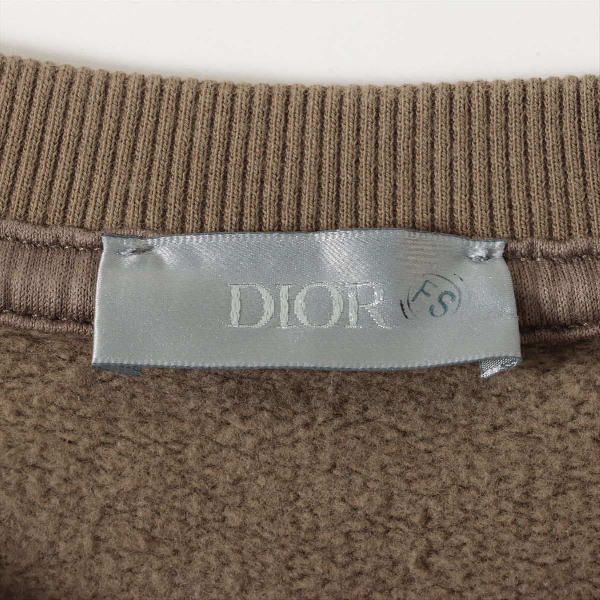 Dior x Travis Scott 22AW Cotton Basic knitted fabric XS Men's Khaki  283J679A0531