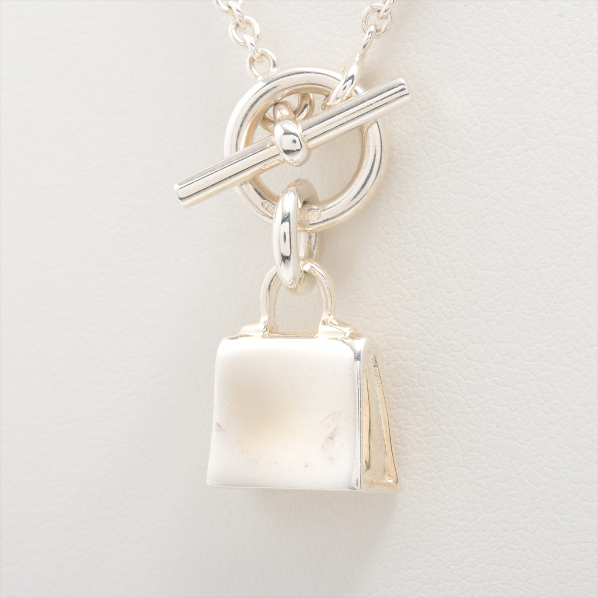 Hermès Kelly Amulet Necklace 925 11.9g Silver