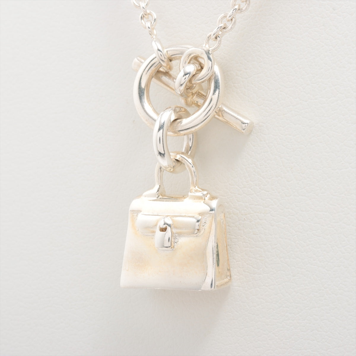 Hermès Kelly Amulet Necklace 925 11.9g Silver