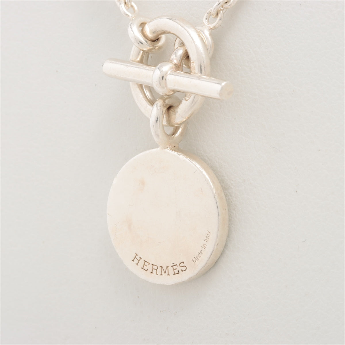 Hermès Necklace 925 10.0g Silver Amulet H Confetti