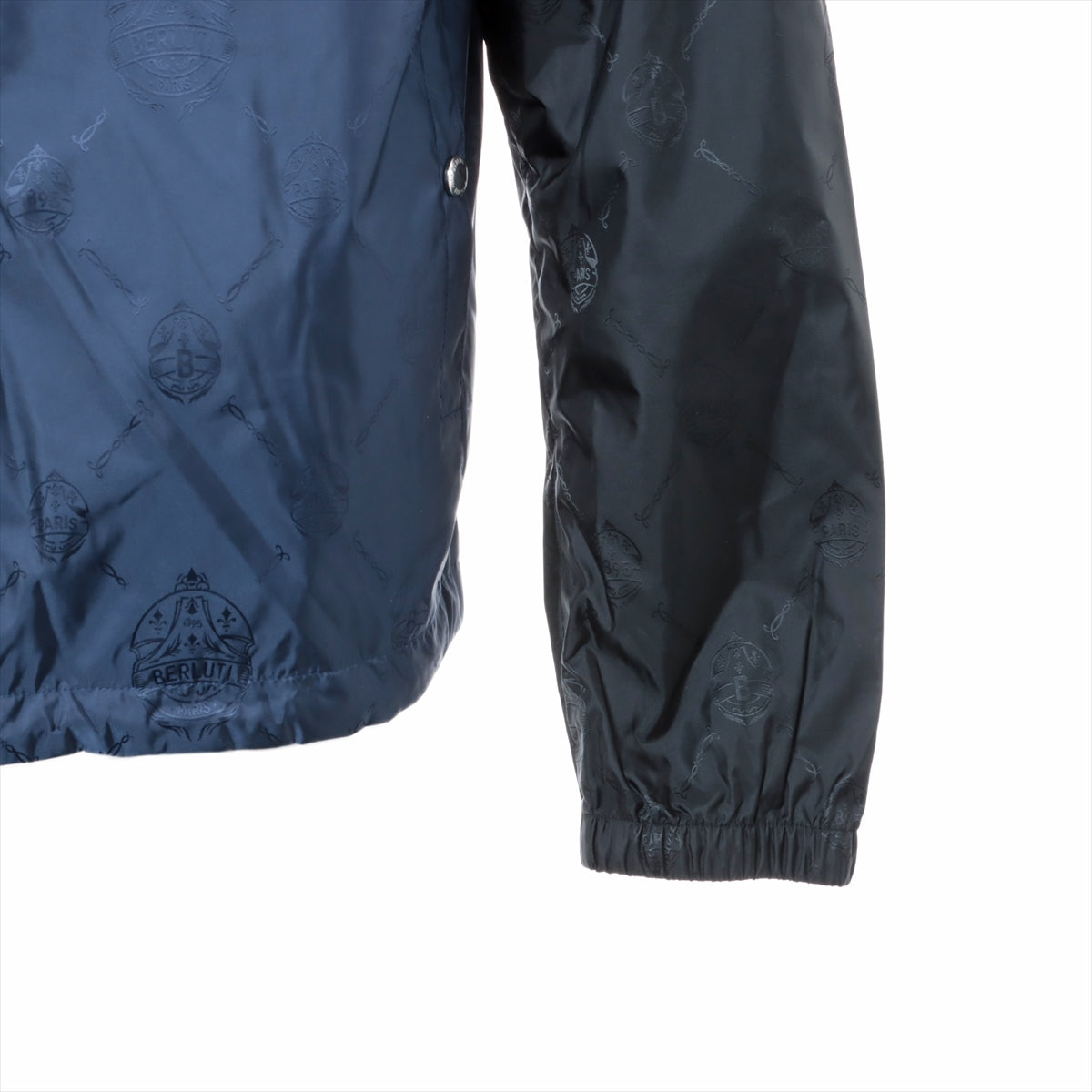 Berluti Cotton & nylon Nylon jacket 50 Men's Blue x black  R19OBU77 Signature B-Way
