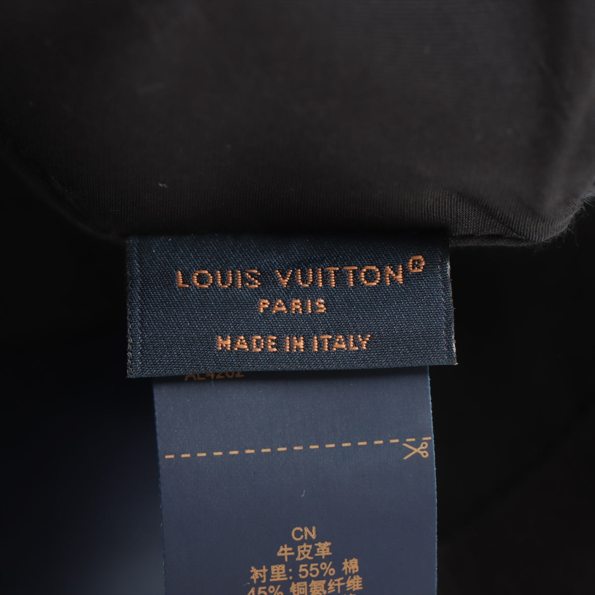 Louis Vuitton M76581 Newsboy cap Monogram Shadow AL4262 Cap Leather Black