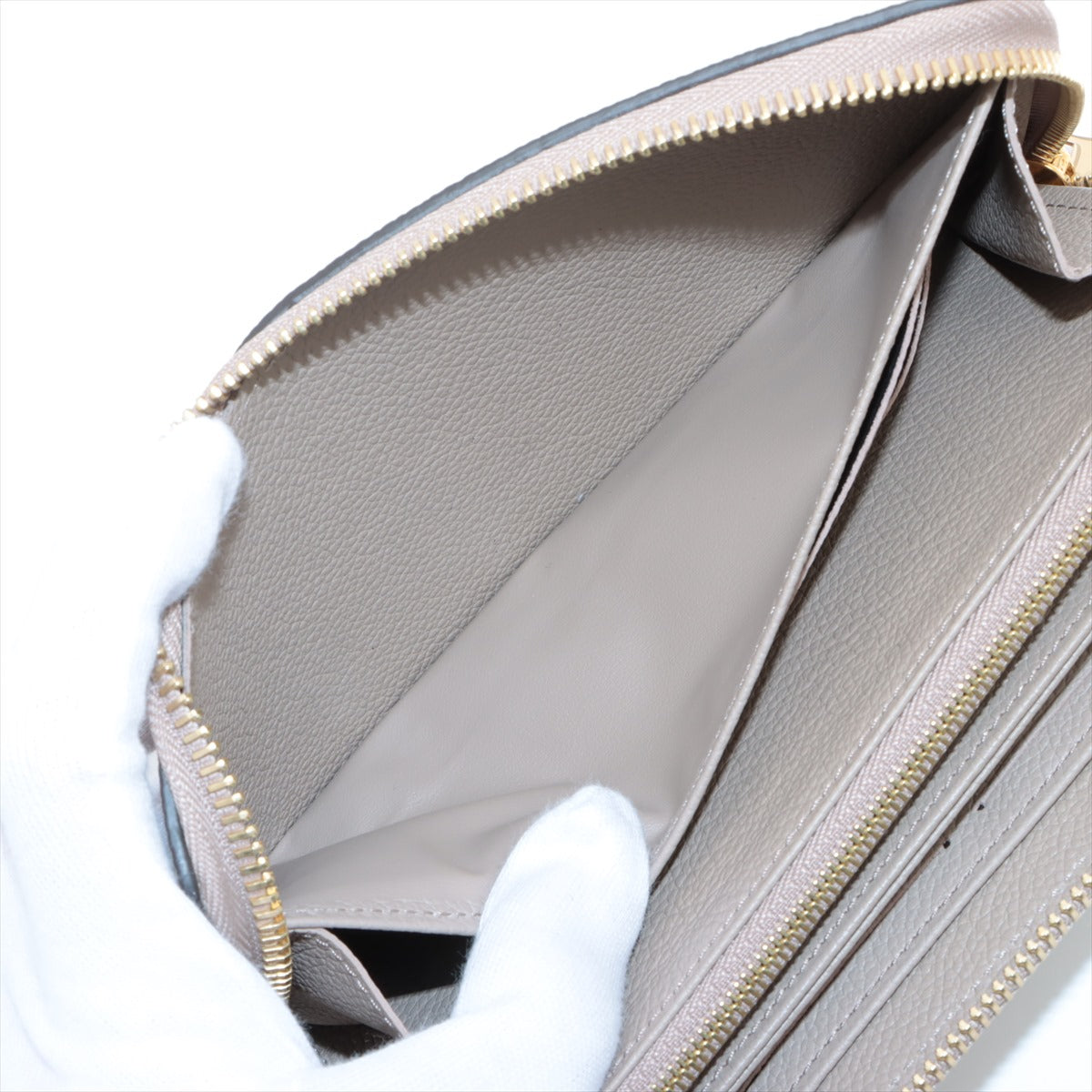 Louis Vuitton Bicolor Monogram Empreinte Zippy Wallet M69794 Tourtre-Claims Round-Zip-Wallet With RFID response