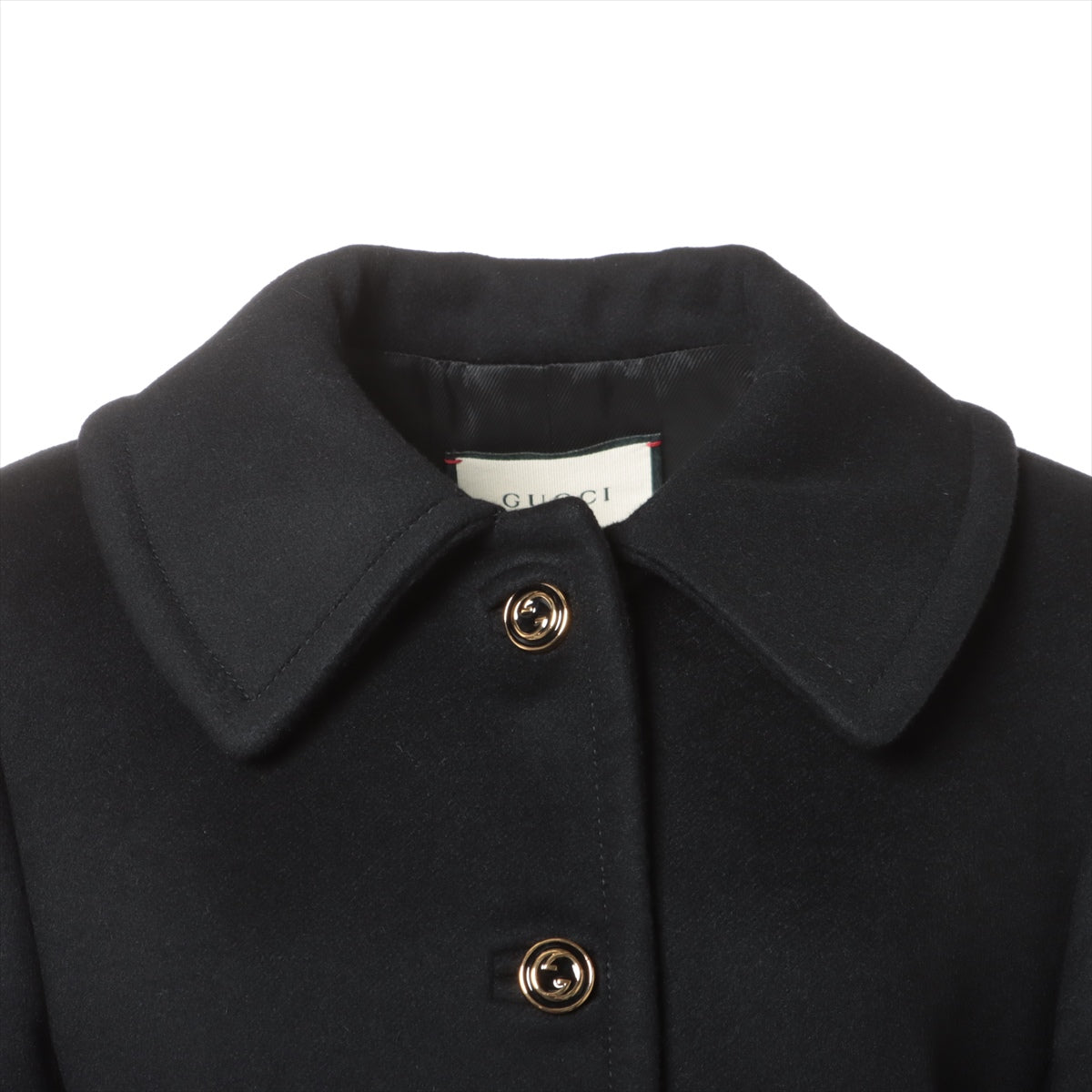 Gucci 20AW Wool Long coat 44 Ladies' Black  626300 Interlocking G
