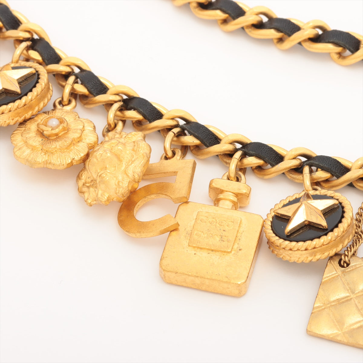 Chanel Icon 95P Chain belt GP & leather Gold