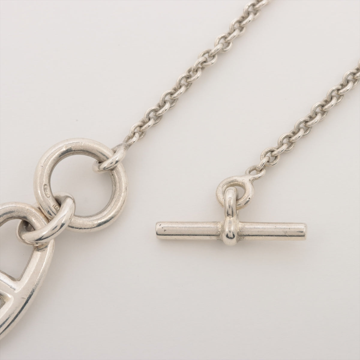 Hermès Chaîne d'Ancre Amulet Necklace 925 9.3g Silver