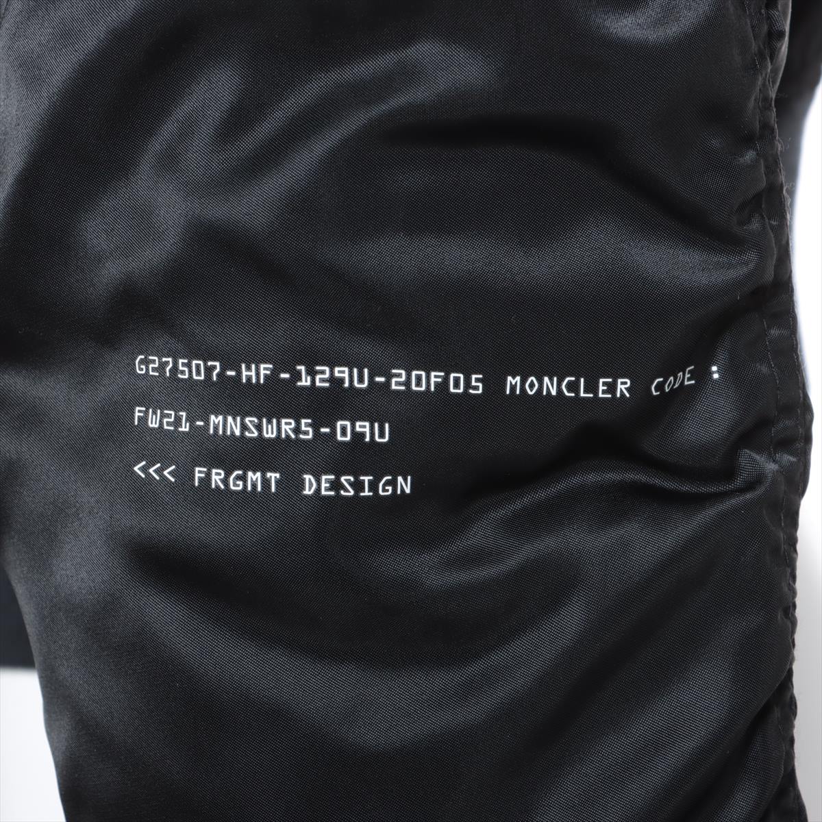 Moncler Genius Fragment 21 years Nylon Down jacket 1 Men's Black  RASSOS MA-1