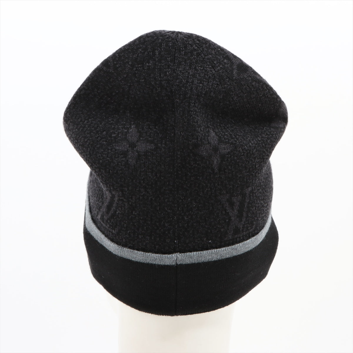 Louis Vuitton M73469 Bonnet Mai Monogram Eclipse MY3272 Knit cap Wool Black