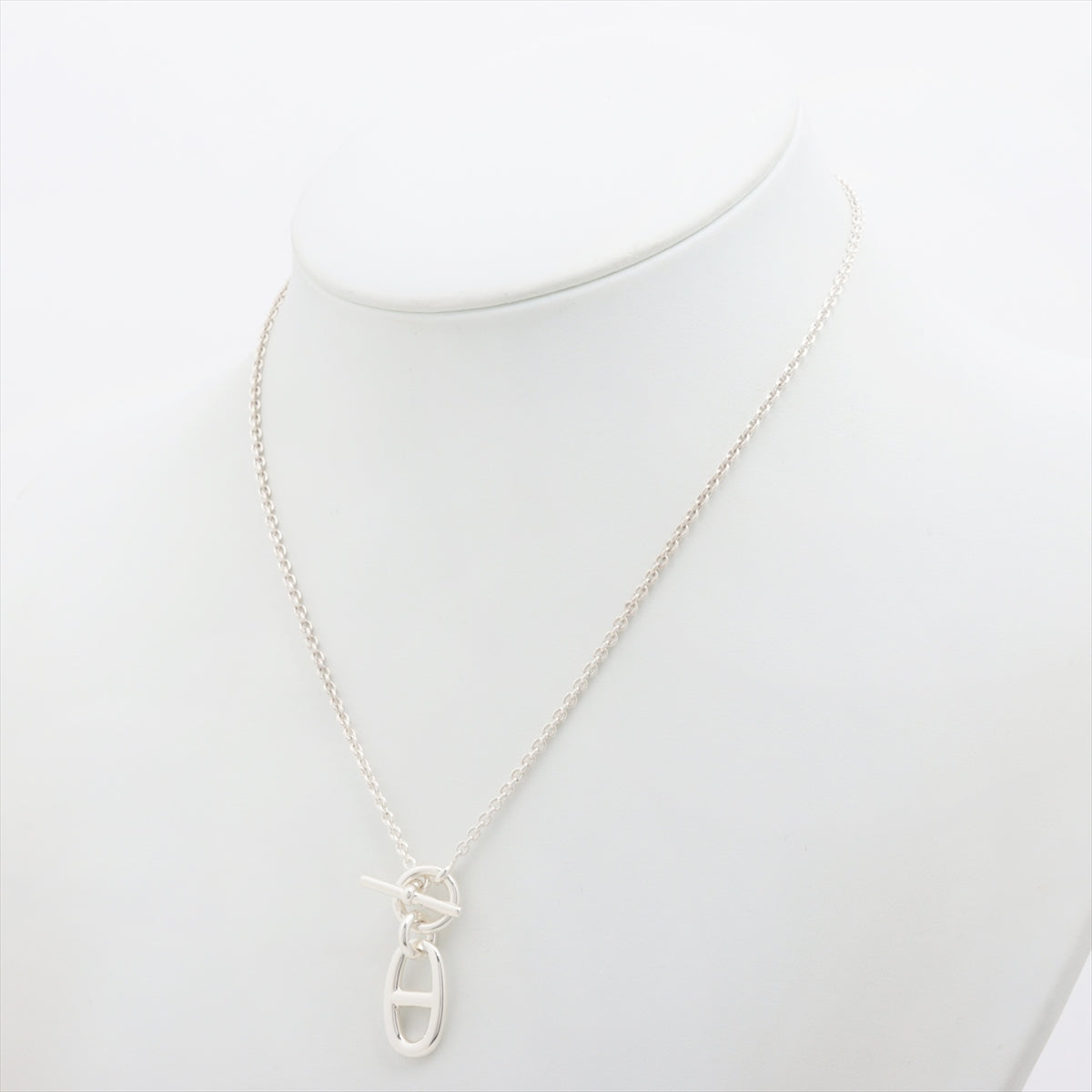 Hermès Chaîne d'Ancre Amulet Necklace 925 9.1g Silver