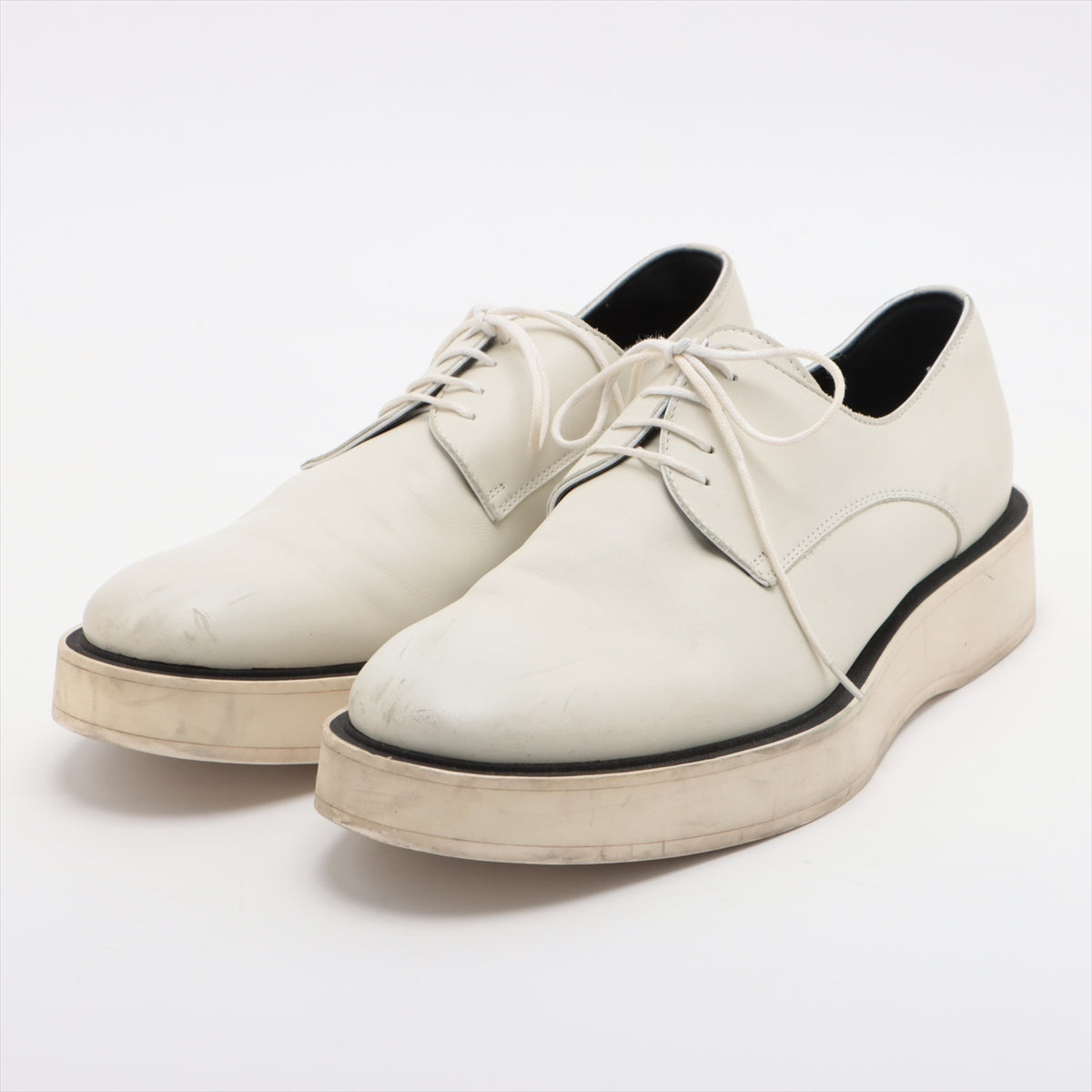 Bottega Veneta Leather Leather shoes 40 Men's White