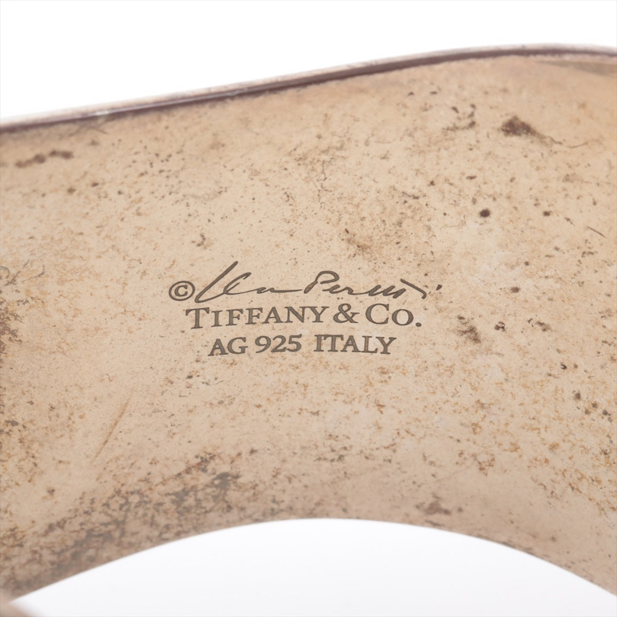 Tiffany Elsa Peretti Bone Cuff Bangle 925 50.2g Silver