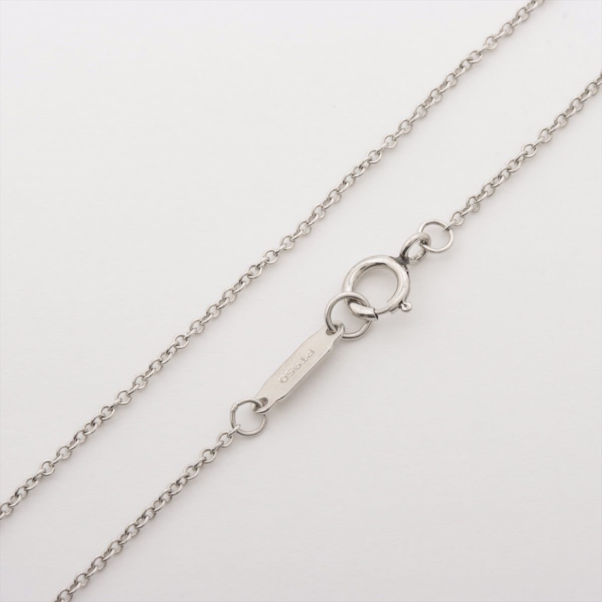 Tiffany Sentimental Heart Medium diamond Necklace Pt950 4.8g