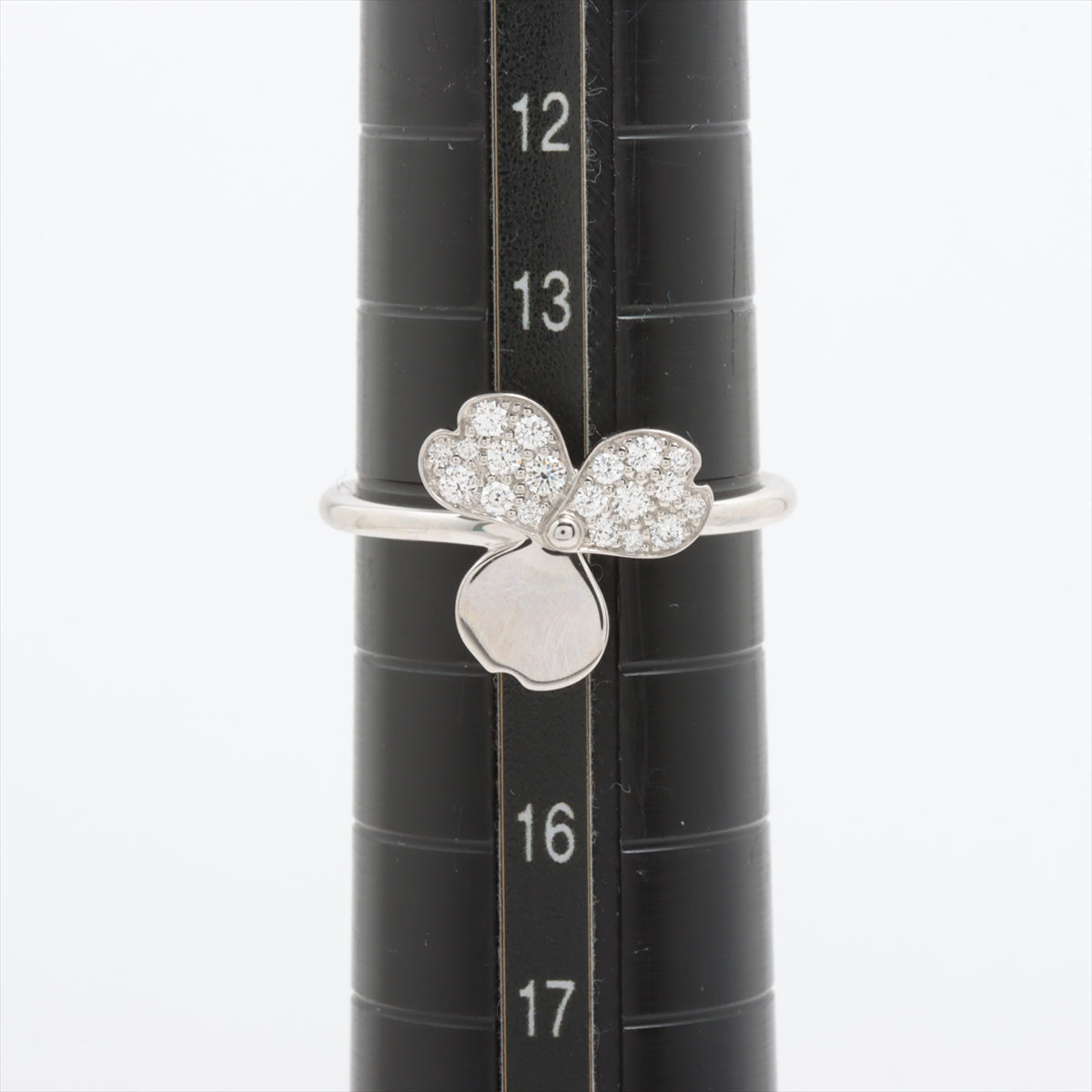 Tiffany Paper flowers diamond rings Pt950 3.9g