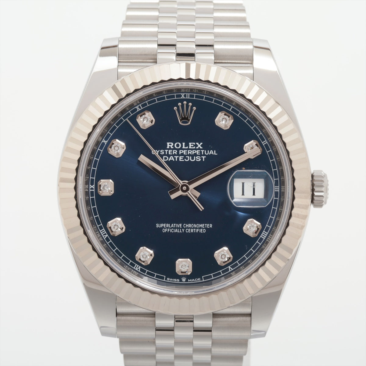 Rolex Datejust 126334G SS×WG AT Blue-Face Extra Link 4