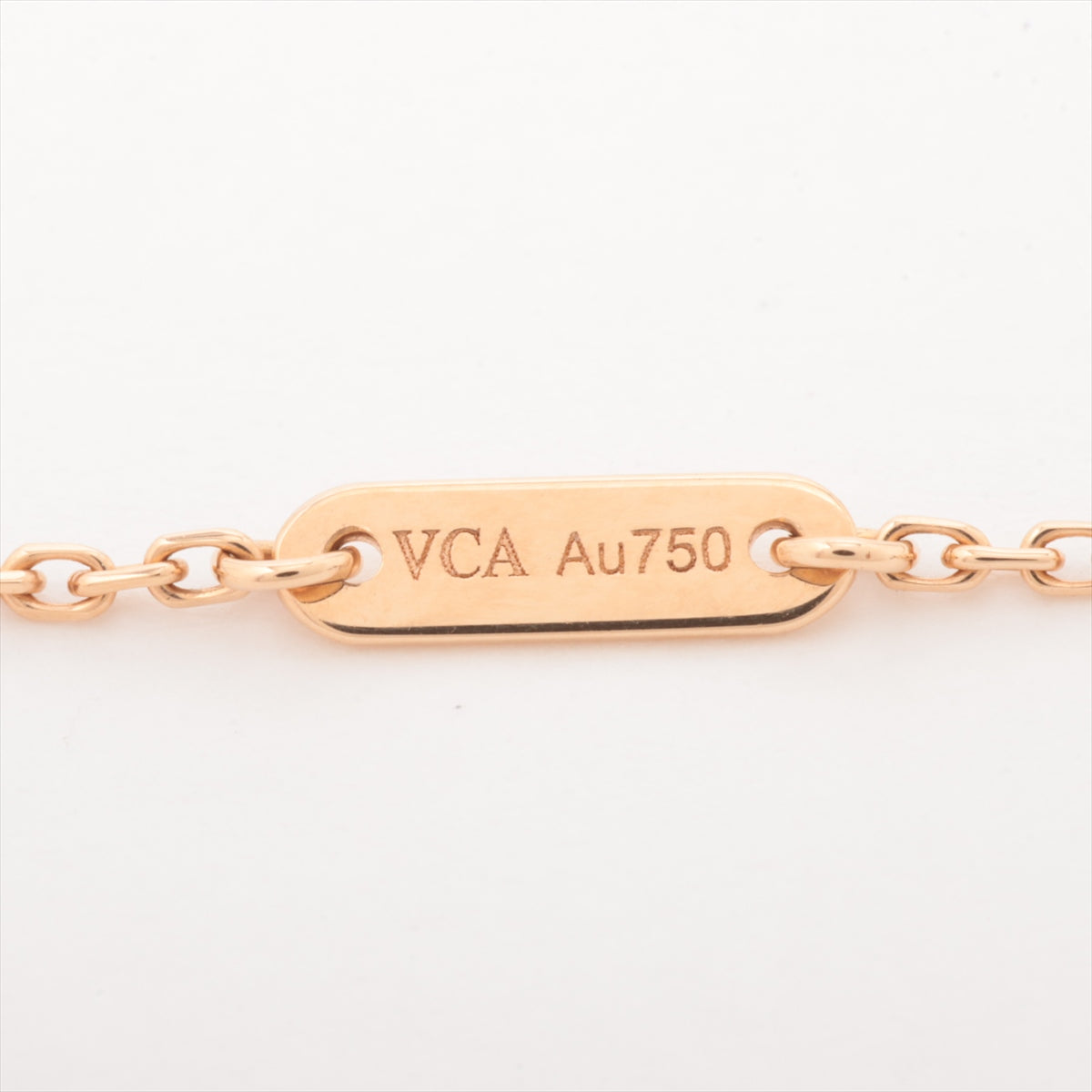 Van Cleef & Arpels Sweet Alhambra Carnelian Necklace 750(PG) 2.7g VCARN59M00